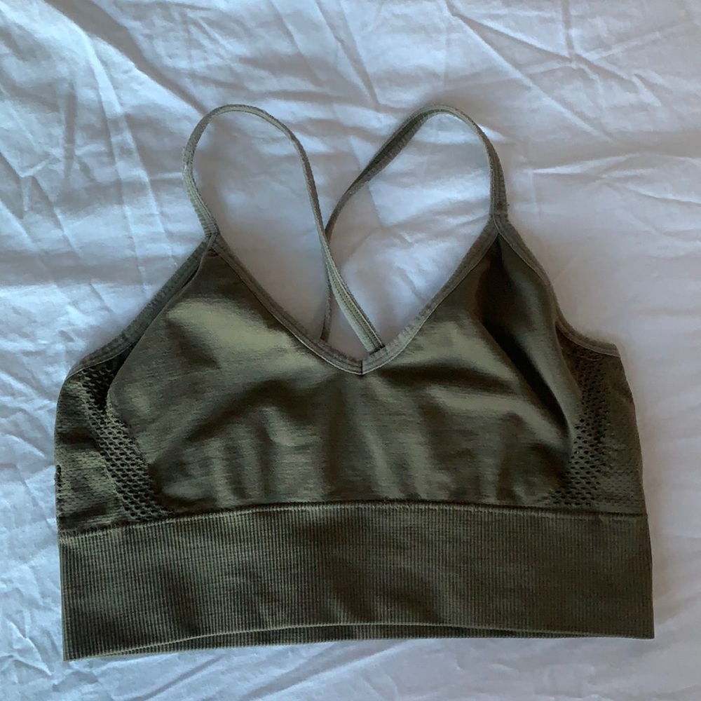 Forever 21 Army Green Sports Bra